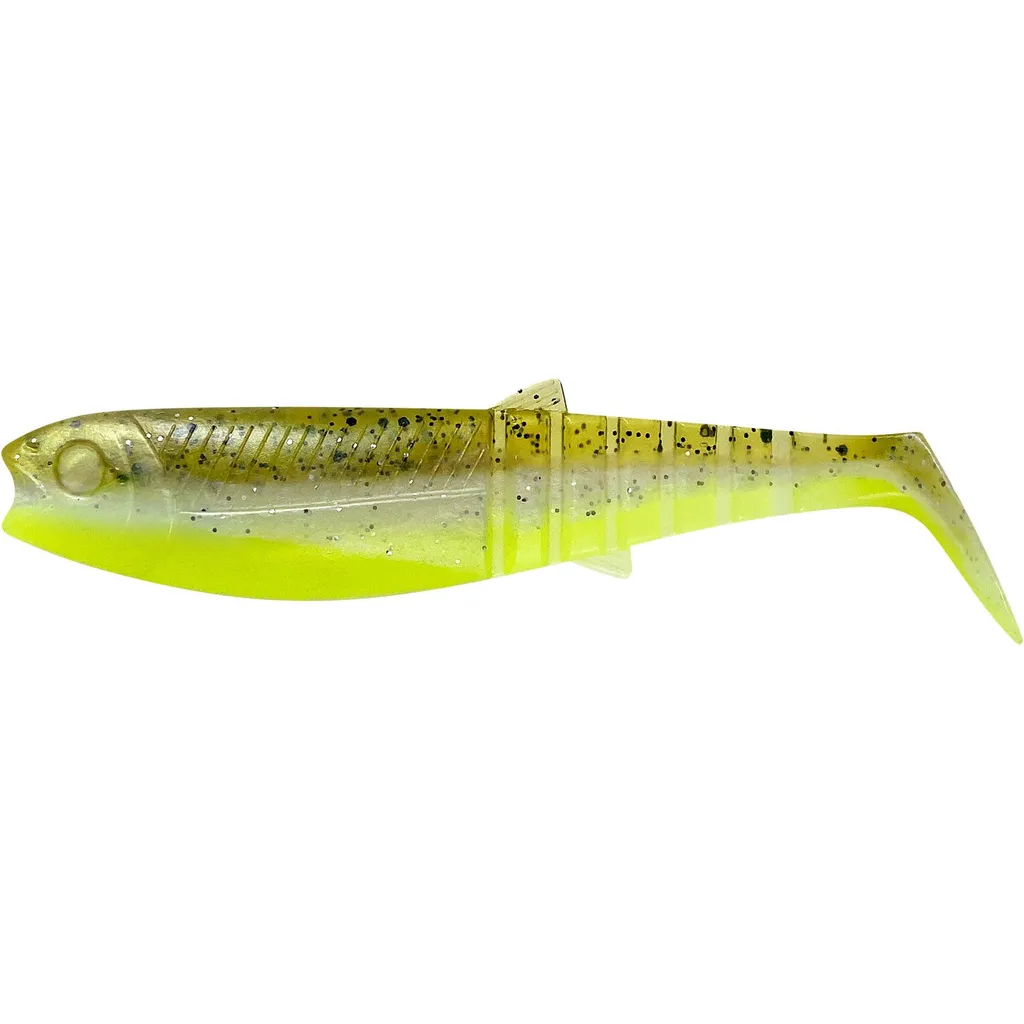 Savage Gear Cannibal Shad Köder 20cm 80g Green Pearl Yellow