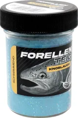 FTM Forellenteig Knoblauch Leuchtblau