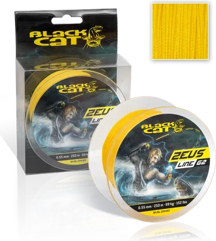 Black Cat Zeus Line G2 0.38mm 37kg 250m yellow