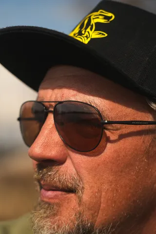 Black Cat Flyer Polarisationsbrille Brown Metal Pilot