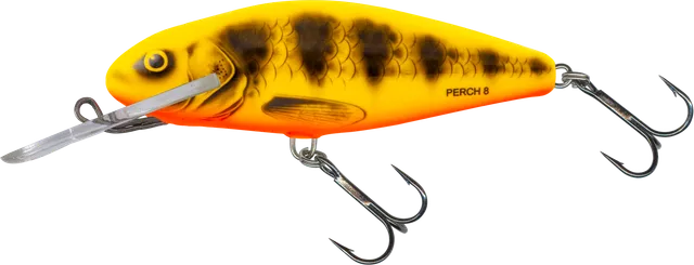 Salmo Perch Deep Runner 8cm 1.5–4.6m 14g Yellow Red Tiger