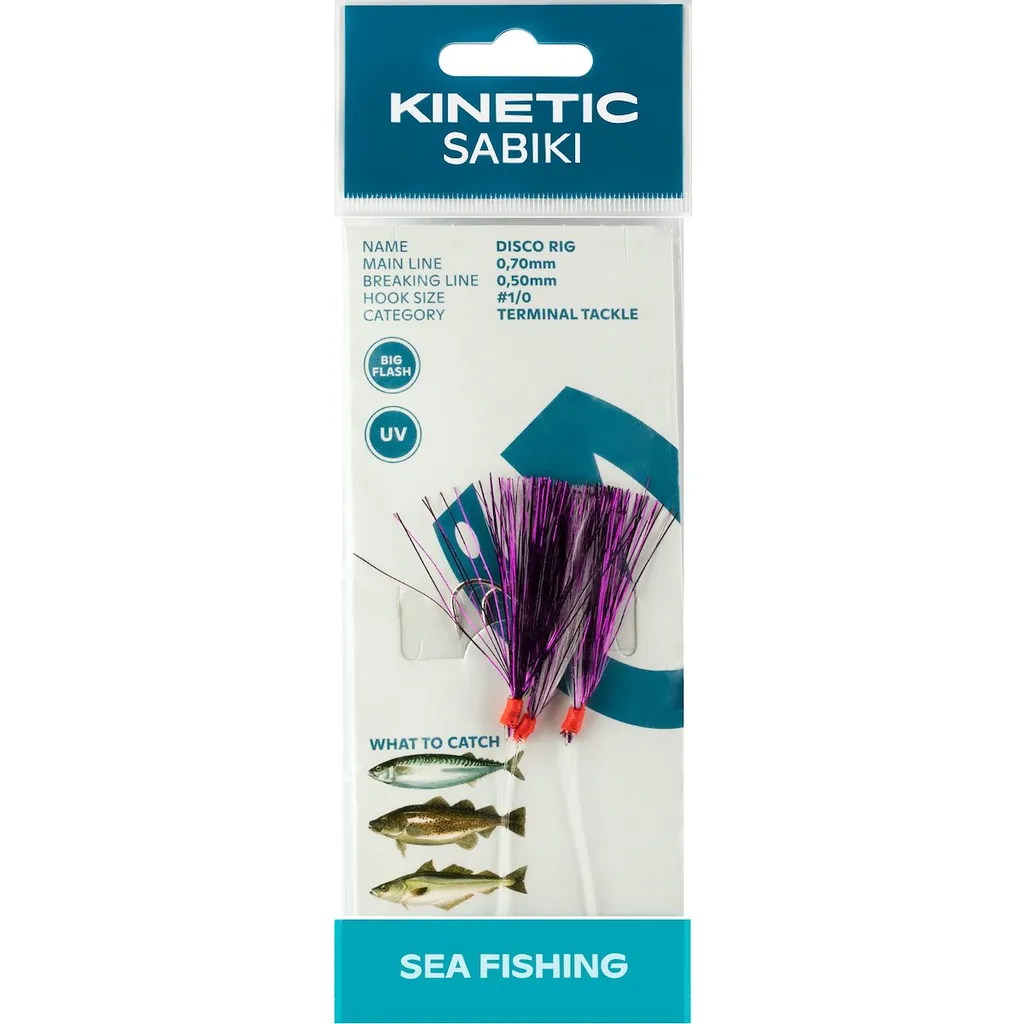 Kinetic Sabiki Disco #1/0 115cm Pink/White Flash