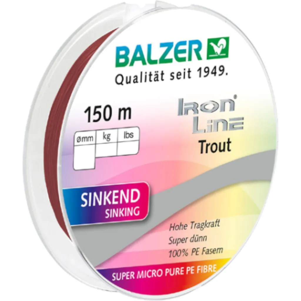 Balzer Ironline Trout Geflochtene Schnur 150m 0,06mm 4,1kg