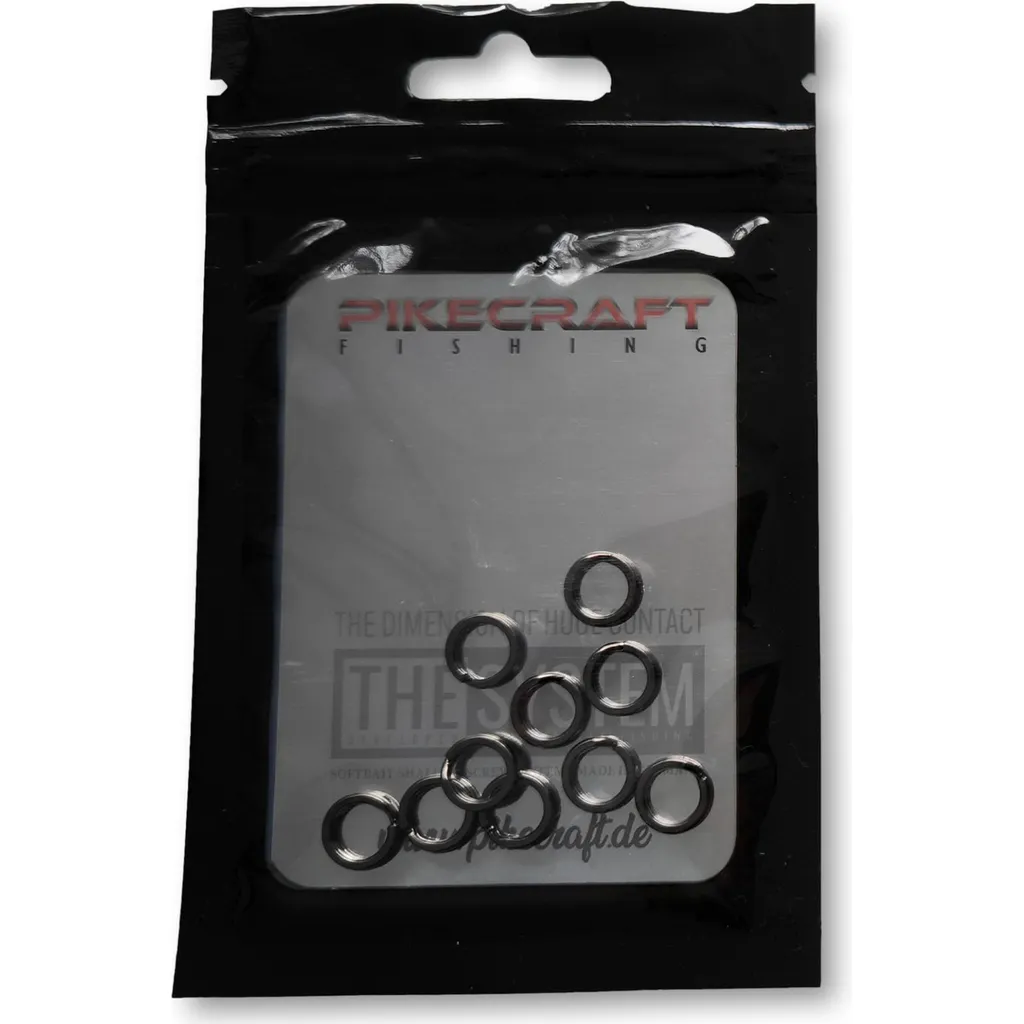 Pikecraft Sprengring Rund 9mm Black Nickel 10Stk