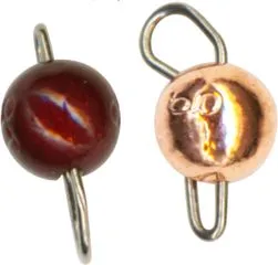 FTM Omura Tungsten Cheburashka Jig Heads 2g rot/kupferfarben