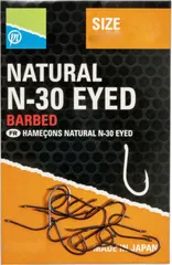 Preston Natural N-30 Eyed Hook #12