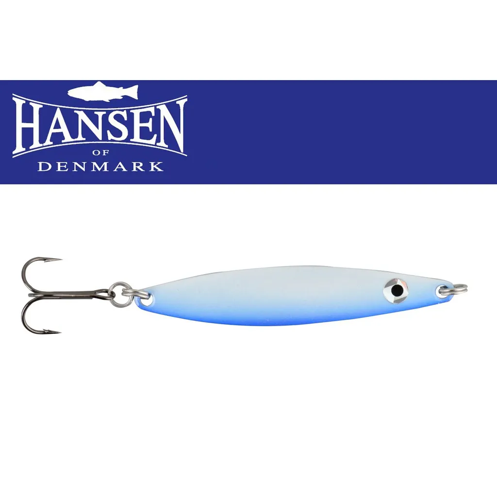 Hansen Fight Meerforellenblinker 7.6cm 18g White Blue