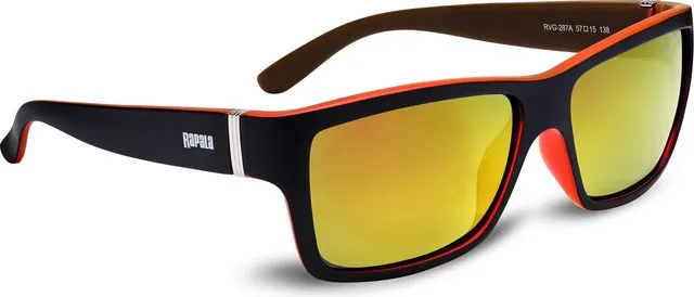 Rapala Sunglasses Polarized Glasses Uvg-287A Black and Red Yellow