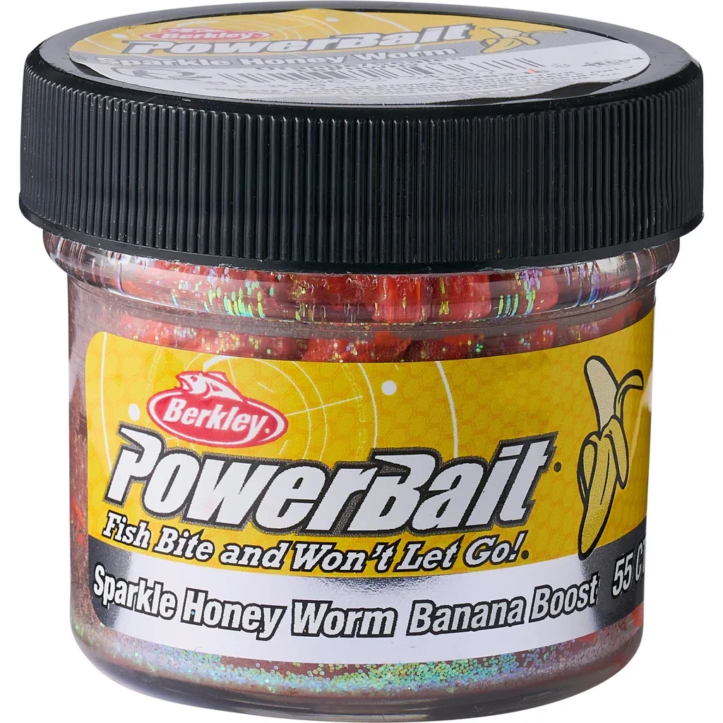 Berkley PowerBait Power Honey Worm EBPHWN2.5 2.5cm Orange/Scales PowerBait with Banana