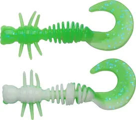Berkley PowerBait Power Curly 4cm Spring Green/White