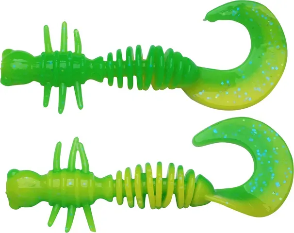 Berkley PowerBait Power Curly 5.5cm Spring Green/Sunshine Yellow
