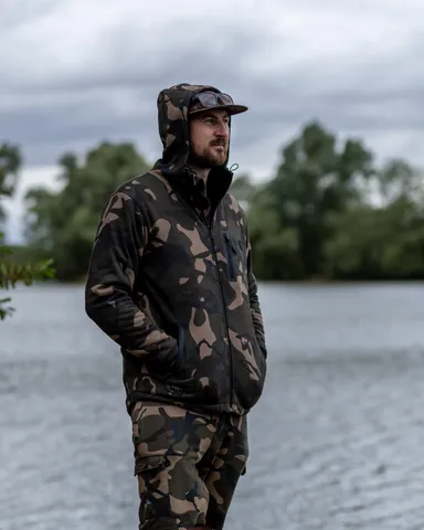 Fox Camo Full Zip Prem Sherpa Hoodie 2XL