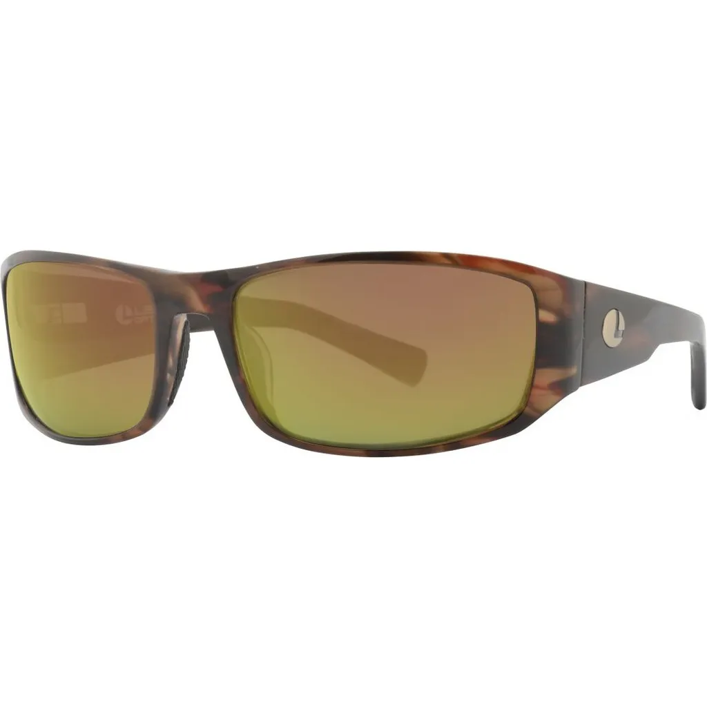 Lenz Optics Nordura Polarisationsbrille Havana Brown Copper Mirror
