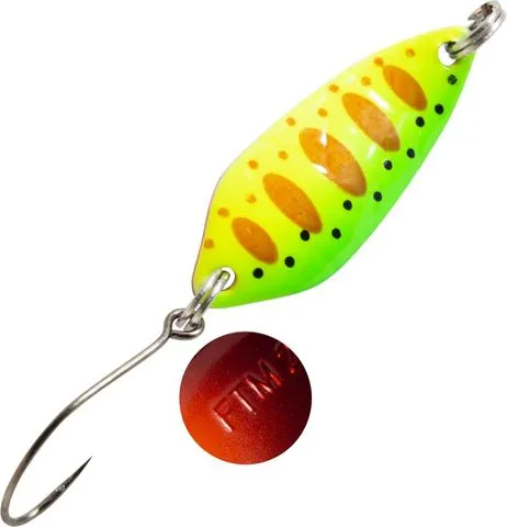 FTM Spoon Strike Spoon 2.1g Green-Yellow-Orange-Black/Red-Orange