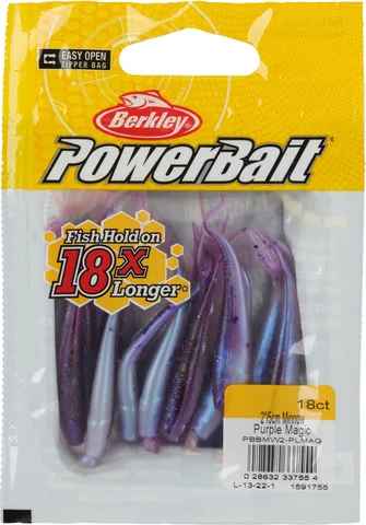 Berkley PowerBait® Minnow Softbait PBBMW2-PLMAG 5cm Purple Magic