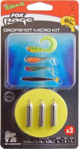Fox Rage Dropshot Micro Kit Rig 3.53kg 100cm Gr.8 3pcs