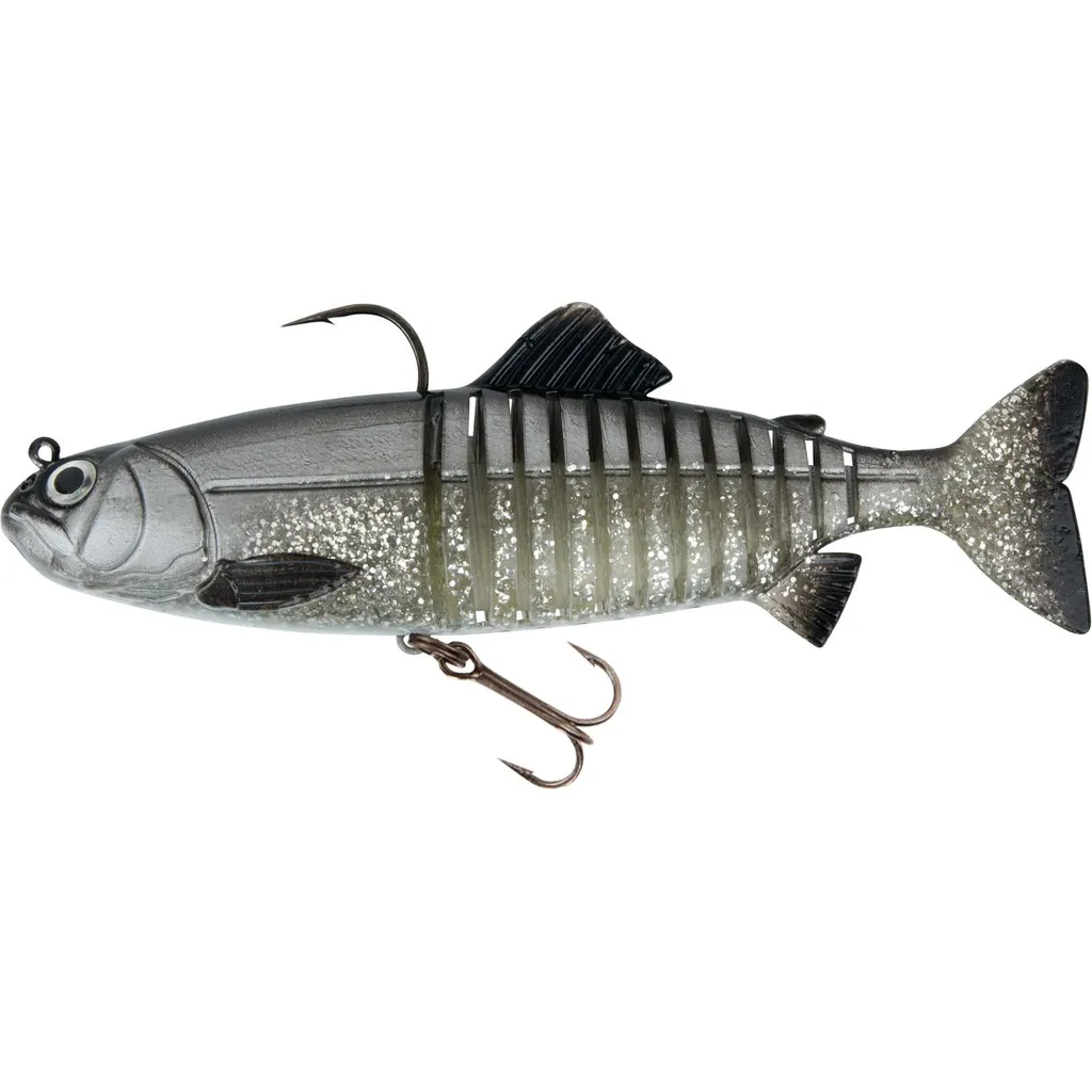 Fox Rage Replicant Jointed Swimbaits 23cm 130g UV Silver Bait Fish