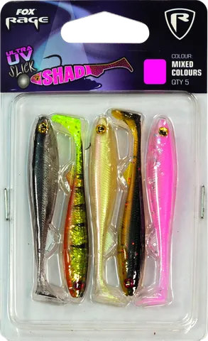 Fox Rage Slick Shad 5pcs 7cm Mixed UV