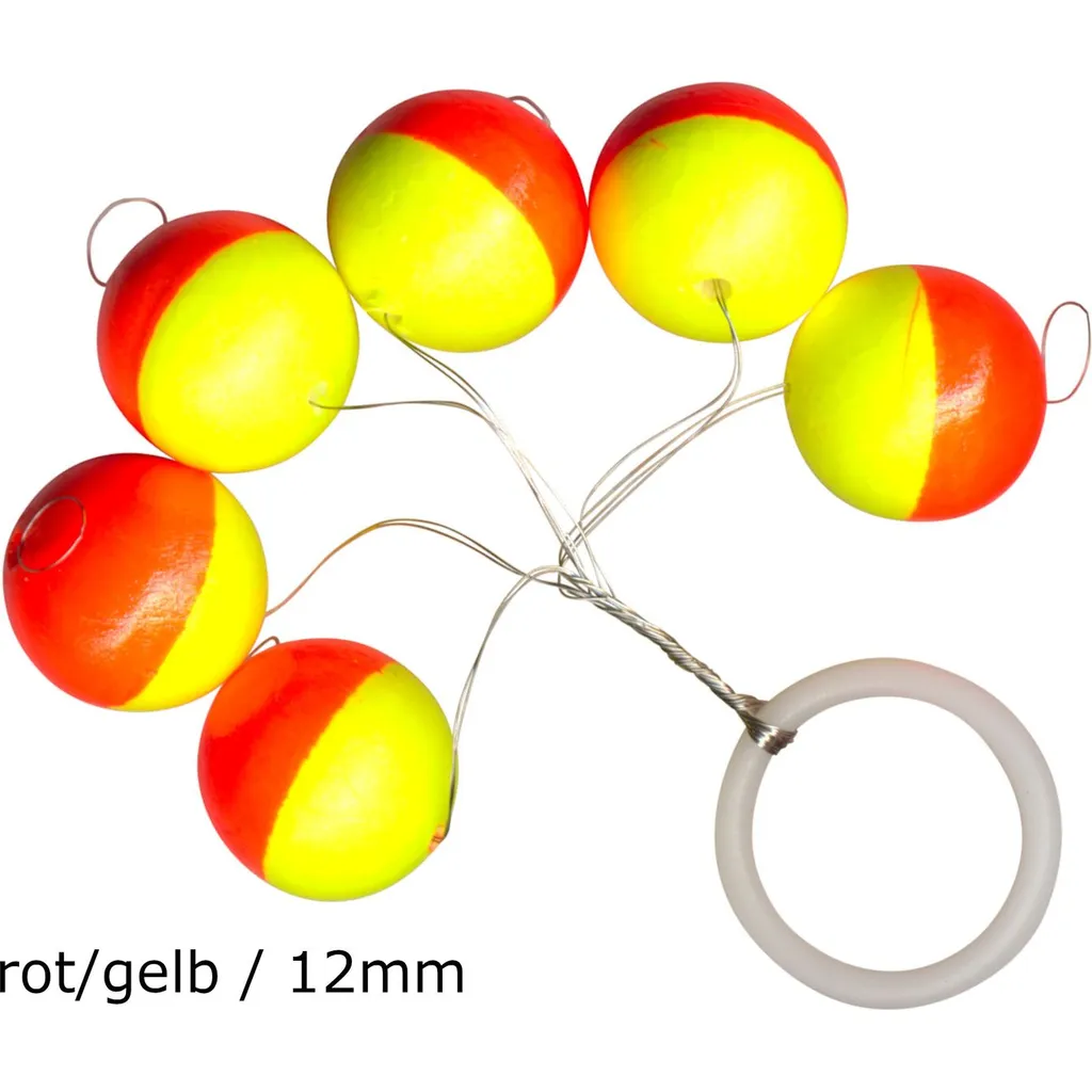 FTM Forellen Pilotkugel Rot/Gelb 12mm