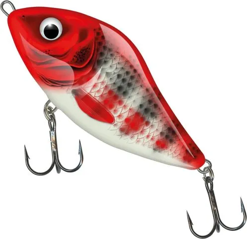 Salmo Slider 7cm 21g 0.5–1.0m Holo Red Head Striper