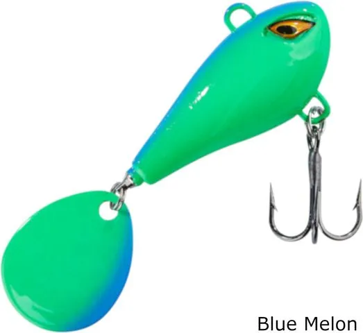 Balzer Shirasu Colonel Spin Buddy Evil Eye Jigspinner 3.5cm 6g Blue Melon