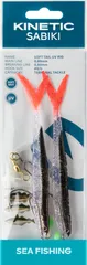Kinetic Sabiki Soft Tail UV Fertige Vorfächer F122 #8/0 130cm
