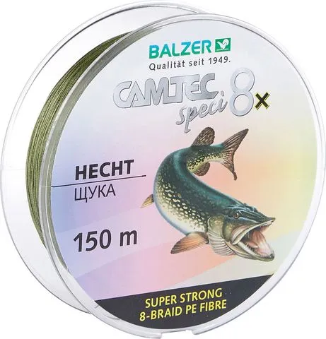 Balzer Camtec Speci Geflochtene Schnur 8x Hecht 0.18mm 12kg 150m