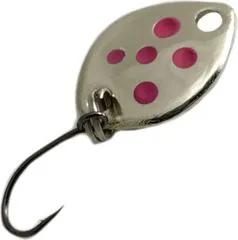 Troutwerk Spoon 0.8g 1.2cm Silver/Pink Dots