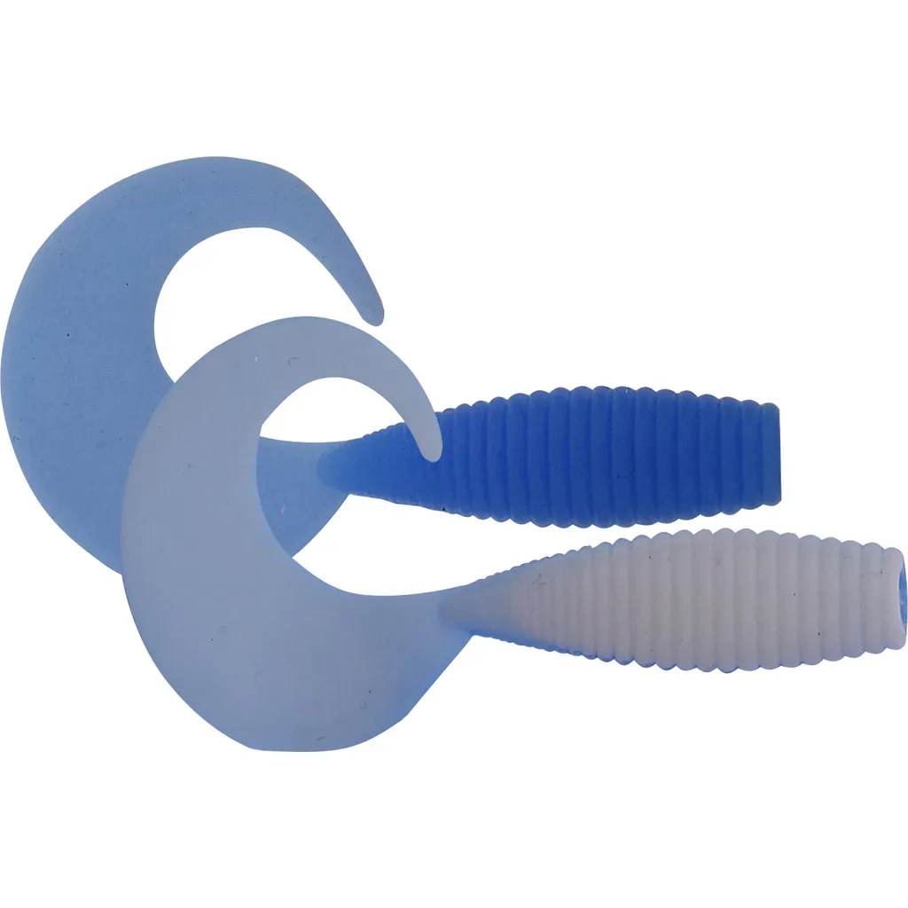 Kinetic Curlypup Gummiköder 5.1cm 2g Baby Blue White