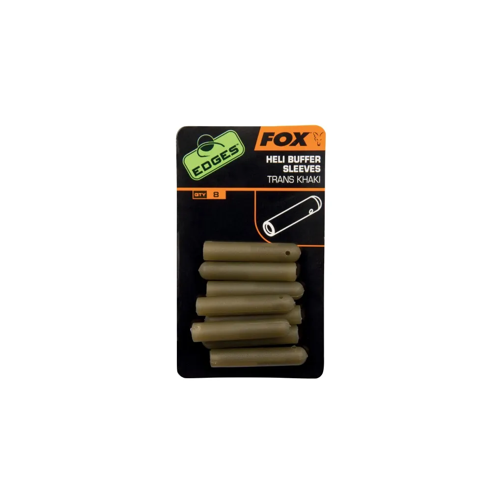 Fox Edges Heli Buffer Sleeves Transparent Khaki
