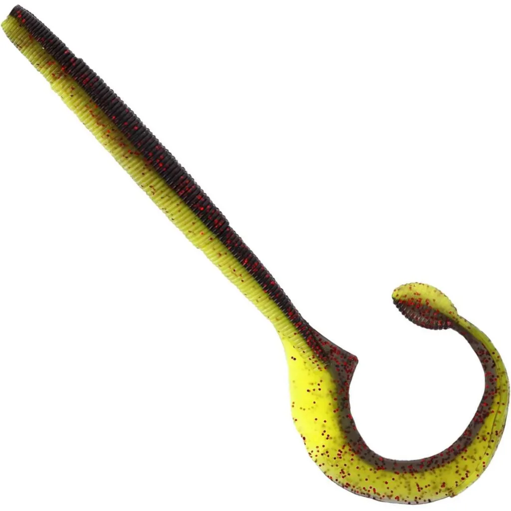 Westin Ned Worm Curl 12cm 3g Black/Chartreuse