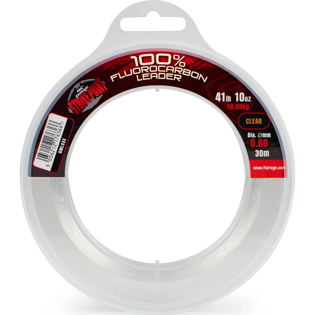Fox Rage Strike Point Fluorocarbon Schnüre 0.75mm 27.3kg 25m