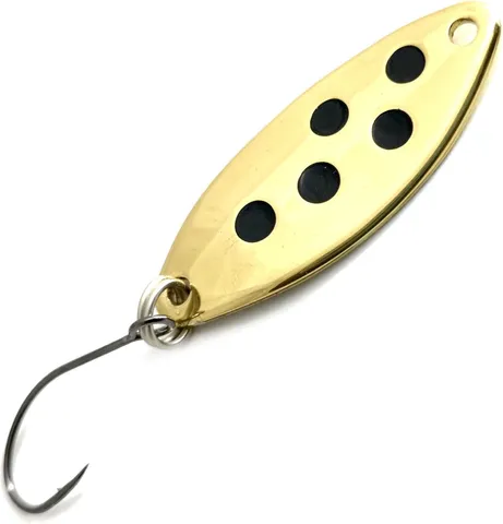 Troutwerk Spoon 3.3cm 2.5g Gold-Coloured/Black Dots