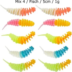 Balzer Trout Collector Forellenwürmer 5cm Mix 4 Fisch