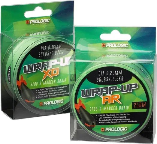 Prologic Wrap-Up XD Spod and Marker Braid 0.16mm 9.07kg 250m Hi-Vis Green