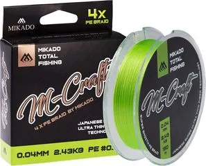 Mikado M-Craft Braid - 0.08mm, 4.51kg, 150m, Fluo