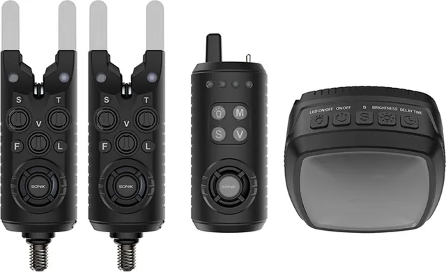 Sonik GIZMO2 Alarm Set 2+1 + Bivvy Lamp 200m