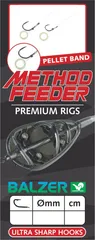 Balzer Premium Method Feeder Haken mit Pelletband Ready-Made Rig #4 10cm 0.32mm