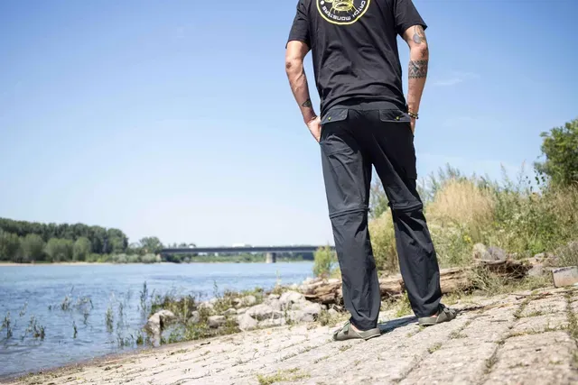 Black Cat Zip-Off Trousers Black L