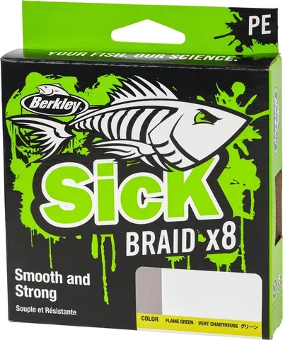 Berkley Sick Braid 150m 23.6kg 0.23mm 8 Flame Green