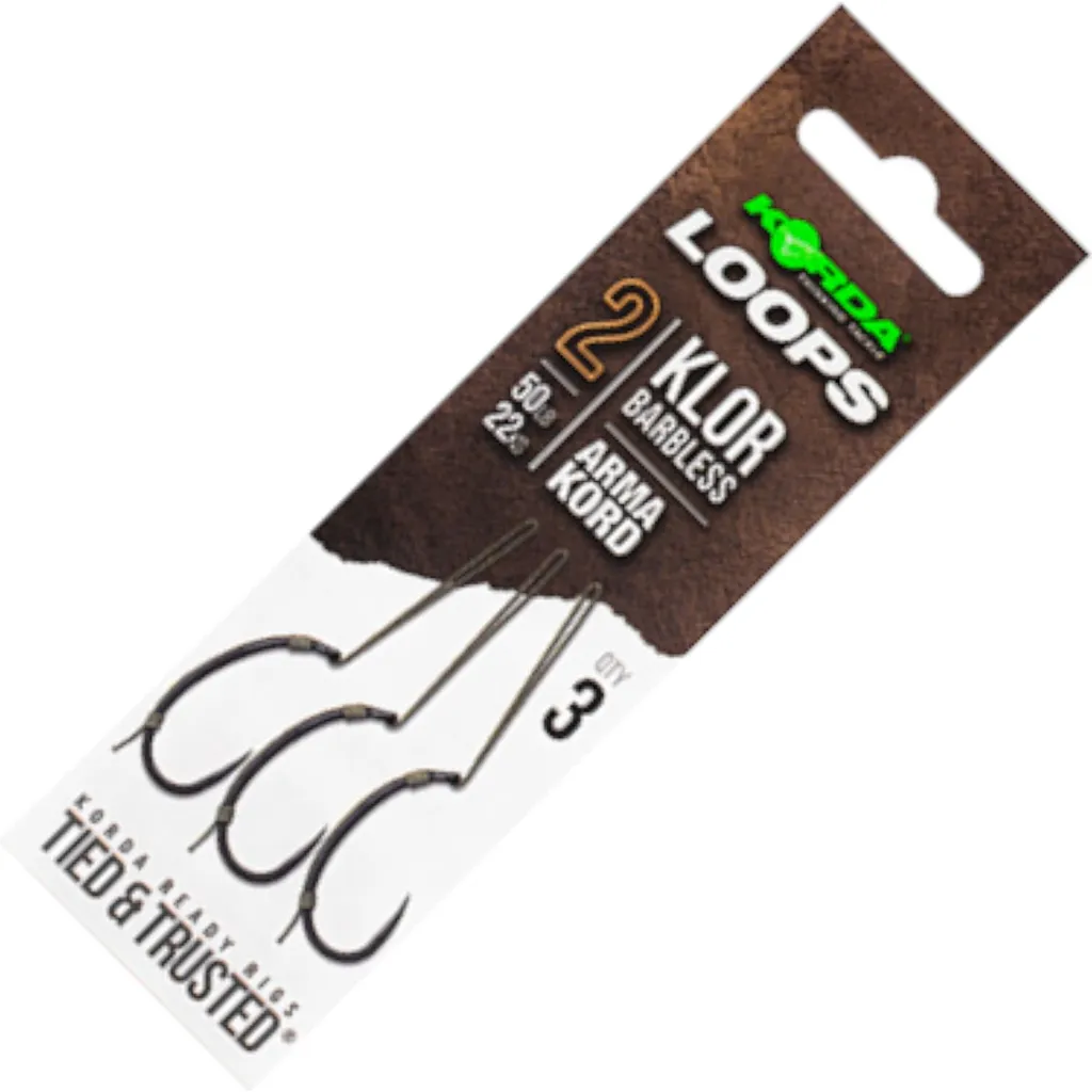 Korda Loop Rigs Klor Barbless #2