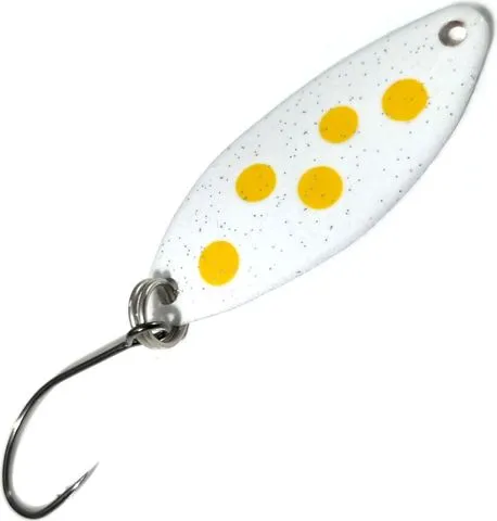 Troutwerk Spoon 2.5g 3.3cm Silberfarben Gelbe Punkte