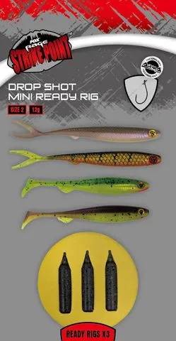 Fox Rage Drop Shot Mini Ready Rig 2 3pcs