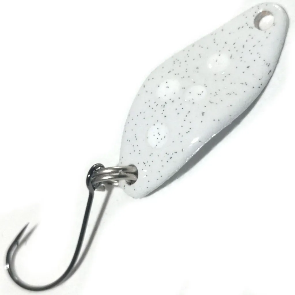 Troutwerk Spoon 1.5g 2.3cm Weiß Weiße Punkte