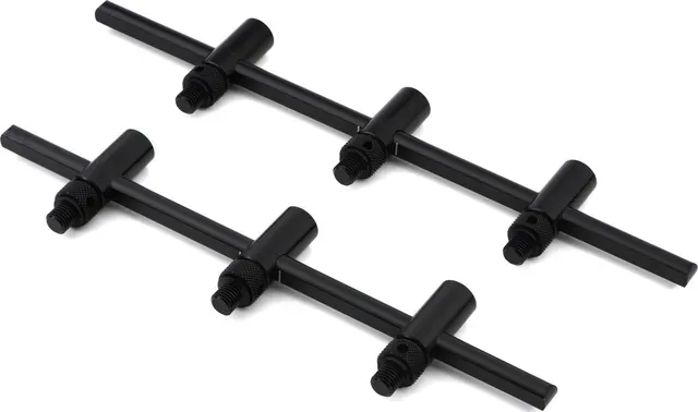 Fox Black Label Slim Adjustable 3 Rod Buzz Bar 22–25cm 12mm Aluminium