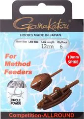 Gamakatsu Method Feeder Spike Rig 6pcs 12cm Feederhaken