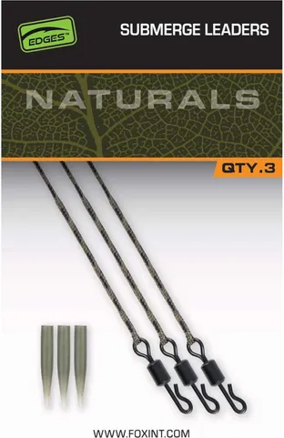 Fox Naturals Submerged Leaders 75cm 18kg 3pc