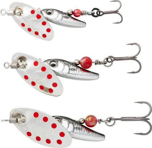 Savage Gear Sticklebait Spinner 1 4.5g Dirty Silver Red