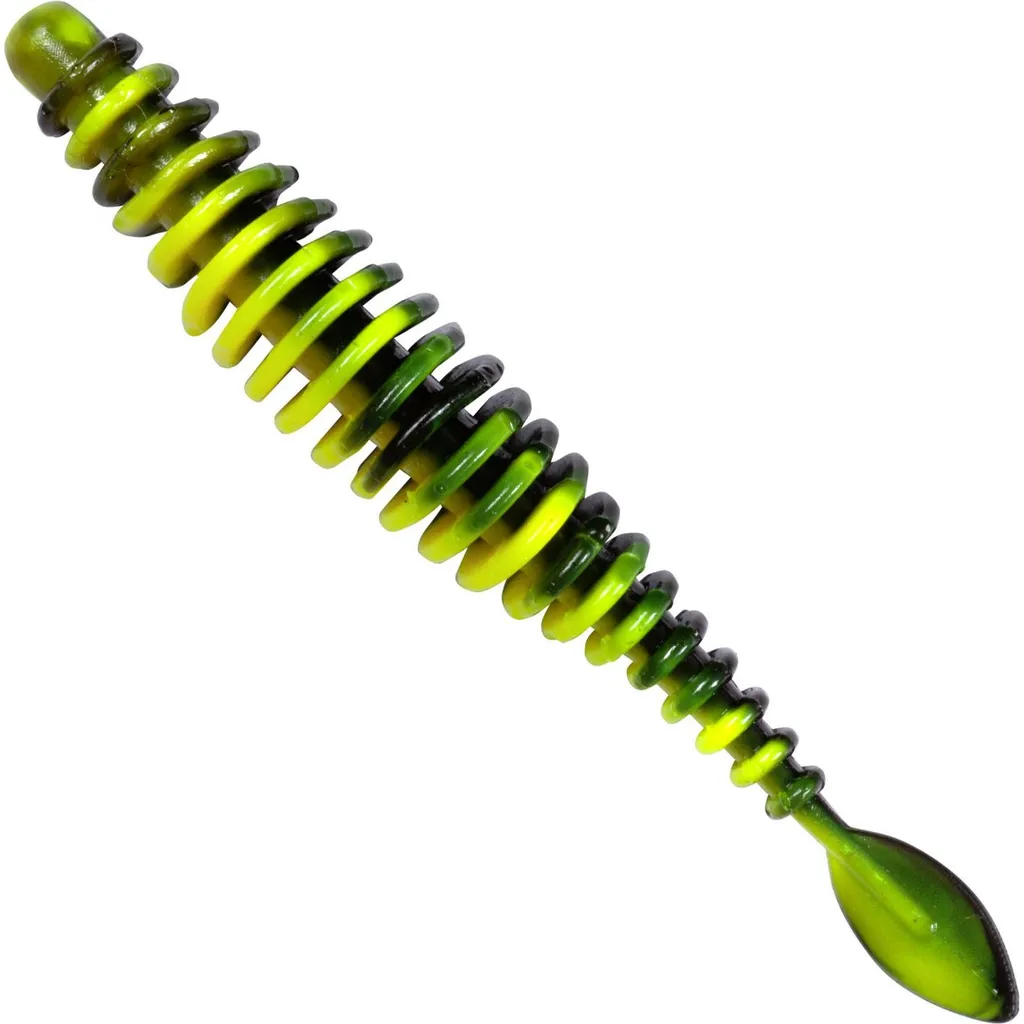 Quantum Magic Trout T-Worm P-Tail Gummiköder 6.5cm 1g Neon Gelb/Schwarz