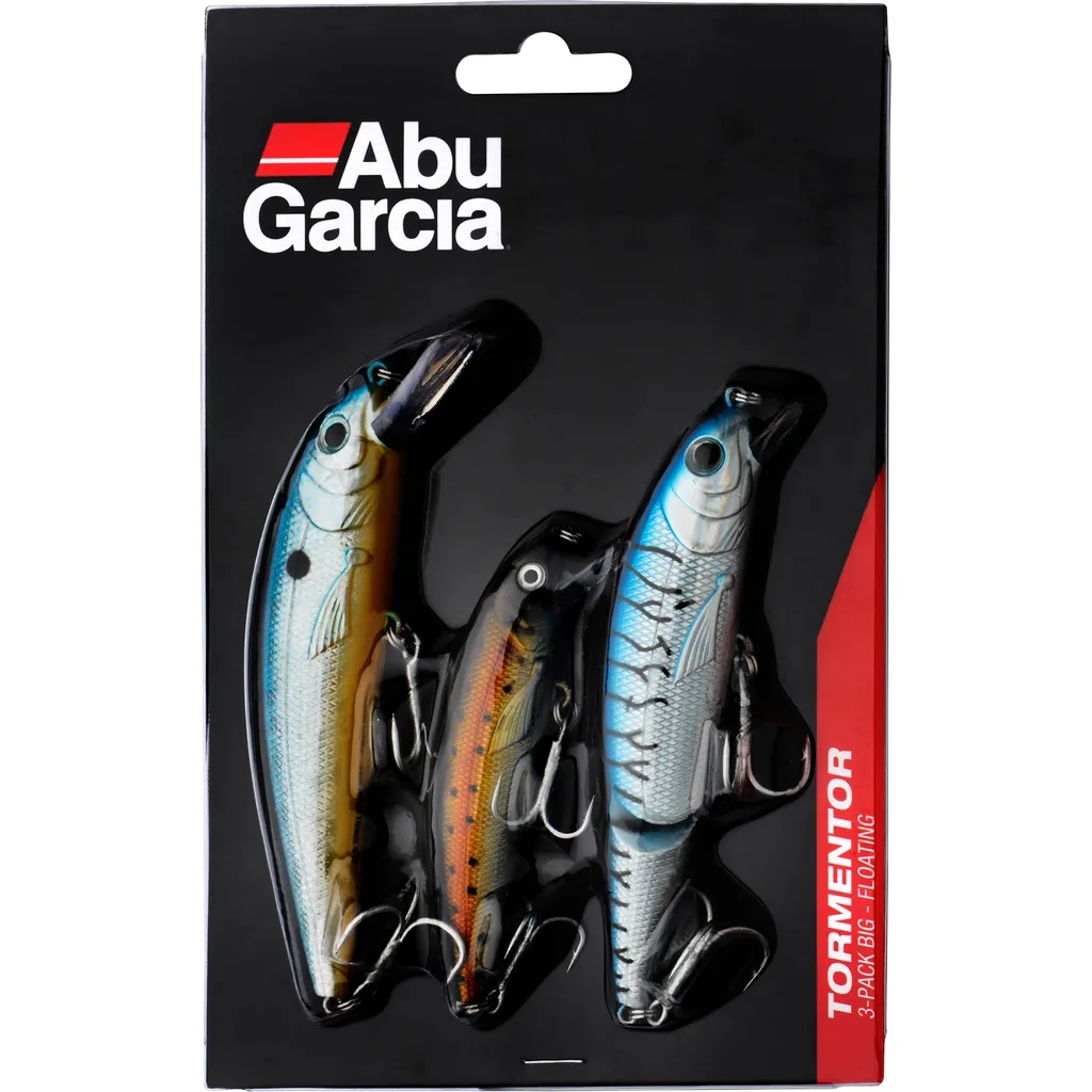 Abu Garcia Tormentor 3-Pack Big Wobbler Assorted Floating
